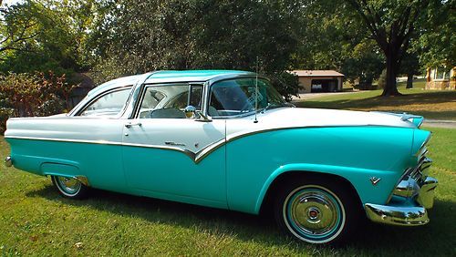 1955 ford crown victoria show car auto teal 292 solid sounds &amp; runs great!