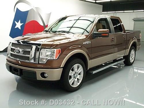 2011 ford f150 lariat crew 5.0 climate leather 20's 49k texas direct auto