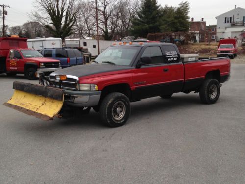 1998 ram 2500 4x4 extended cab long bed with 7.5 meyer plow