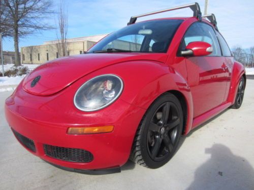 2009 vw beetle coupe 2.5l 5 speed manual 1-owner leather heated seats clean lqqk