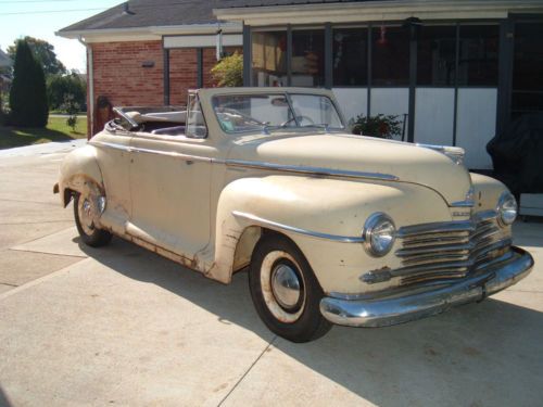 1948 plymouth p15 deluxe base 3.6l convertible