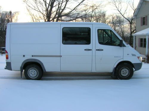 2003 dodge sprinter 140&#034; with steel shelving ready to work