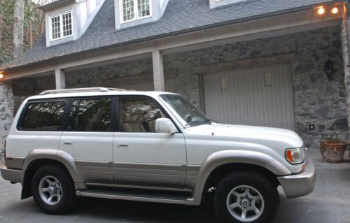 1997 lexus lx450 base sport utility (suv) off-white 4-door 4x4 3rd row