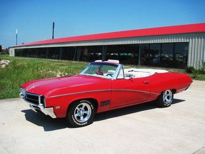 1968 buick skylark conv't!! red/white!! 350/auto!! nice!!