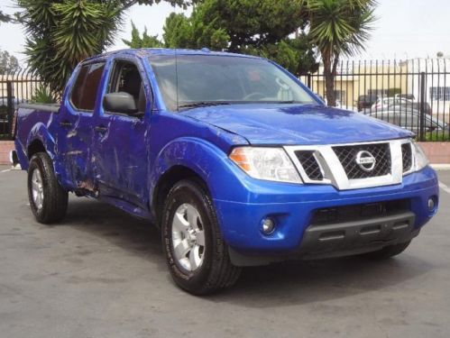 2013 nissan frontier sv crew cab damaged repairable runs! cooling good low miles