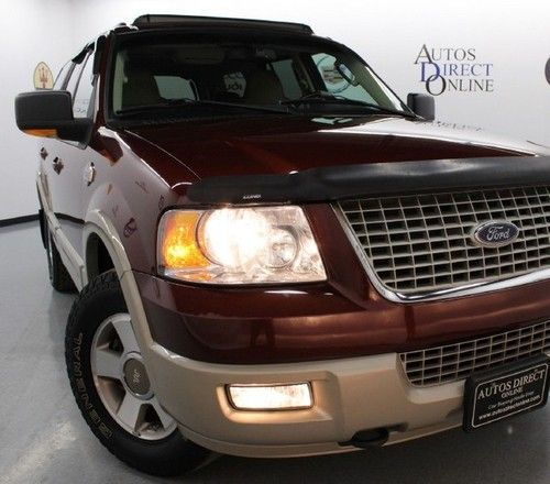 We finance 2006 ford expedition king ranch 4wd wrrnty dvd 3rows mroof prkast 6cd