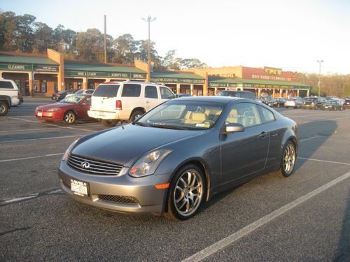 6 speed infiniti g35 coupe - mint condition blue