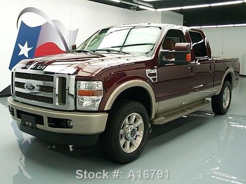 2009 ford f250 king ranch crew diesel 4x4 20's only 53k texas direct auto