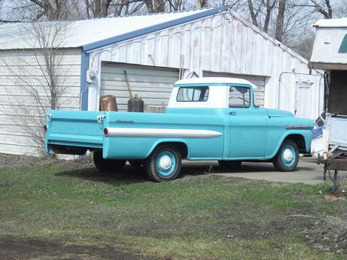 1959 chevy apache-1/2 ton pickup, 6 cylinder, 4 speed