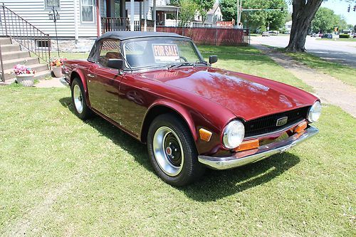 Tr6 roadster with webers