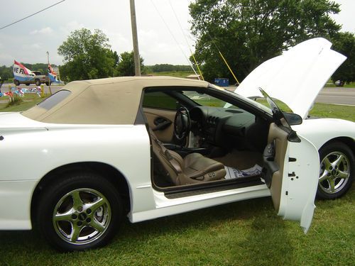 2002 pontiac trans am convertible  ram air, automatic, white