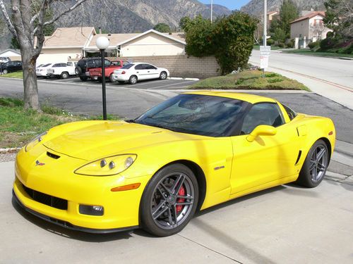 2008 chevrolet corvette z06 velocity yellow 427 / 505 hp