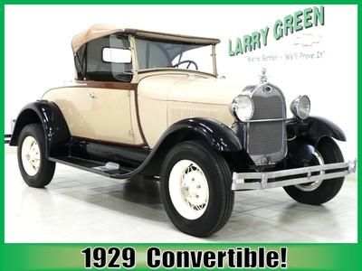 1929 ford model a convertible coker classic tires leather rumble seat runs great