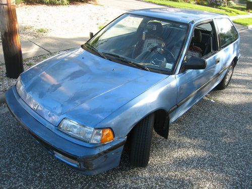 1991 honda civic dx hatchback 3-door 1.5l - low miles!