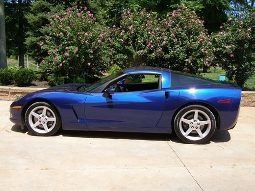 Blue 2006 corvette coupe, low milage, good condition