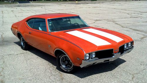 1969 oldsmobile cutlass - real 442 - numbers matching 400 olds - factory orange