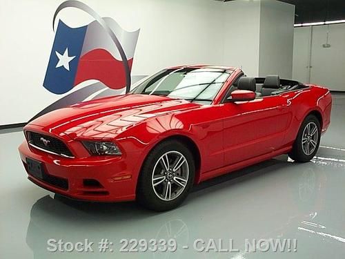 2013 ford mustang premium convertible auto leather 19k texas direct auto