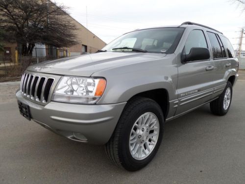 2002 jeep grand cherokee 4x4 limited 4.7l v8 leather, sunroof, loaded