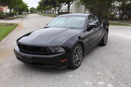 2010 ford mustang gt premium package 5 speed gps black with red leather