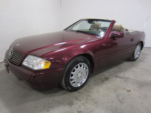 1997 mercedes sl 320 3.2l  convertible with hard top leather  auto 80pics