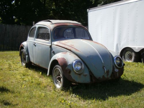 1957 sunroof beetle good patina needs restoring or for parts