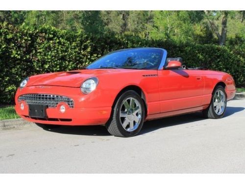 2002 ford thunderbird deluxe automatic 2-door convertible