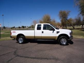 2008 ford f-250 -- 6.4 diesel -- lariat - white - extra cab - loaded make offer
