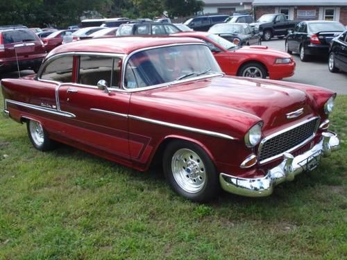 1955 chevrolet bel air resto-mod  fuel injected, a/c, power windows