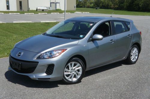 ~2012 mazda mazda3 hatchback for sale~automatic~salvage title~only 8,286 miles~
