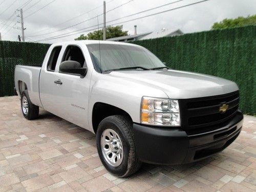 2010 chevrolet silverado 1500 w/t 1 owner extended cab 6 pass bedliner pwr pkg!