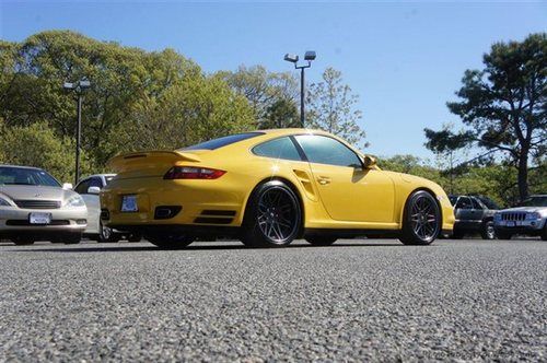 ~2007 porsche 911 turbo for sale~speed yellow~one owner~navigation~sport chrono~