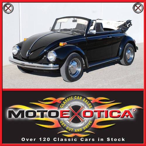 1972 beetle convertible, triple black, new paint, new top