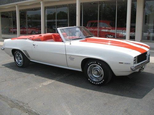 1969 chevrolet camaro rs/ss z11 pace car convertible matching numbers 350
