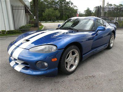 1996 dodge viper gts coupe clean manual transmission *cold air* low miles *fl