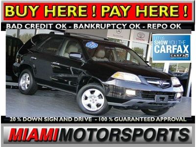 We finance '05 acure suv 4wd leather moonroof heated seats 3rd seats