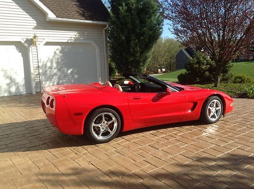 2000 corvette convertible - torch red - 6 speed manual - chevrolet - z51