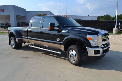 2013 f-350 6.7 diesel lariat dually 4x4 texas low miles fx4  upfitter switches