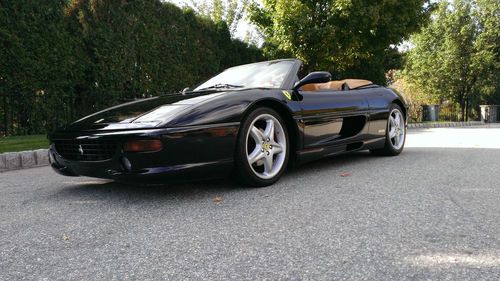 Ferrari f355 355 f1 spider black daytona nero on tan int beautiful celeb owned
