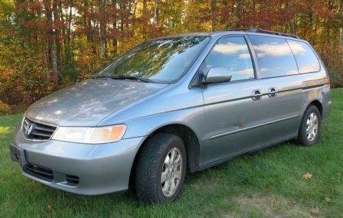 2002 honda odyssey ex-l leather 1 owner nice condition nice van no reserve!