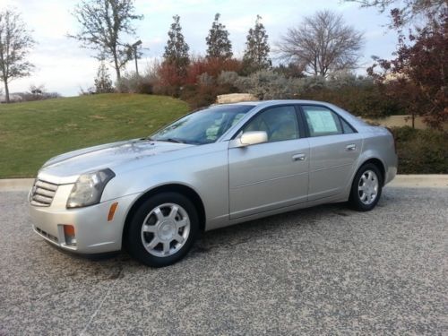 2004 silver cadillac cts v6 leather power seat cd one owner low miles