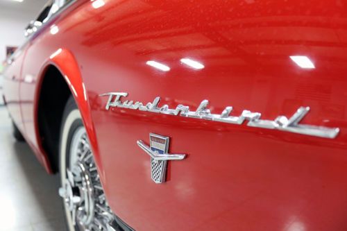 1962 ford thunderbird sports roadster convertible beautiful rangoon red ps/pb