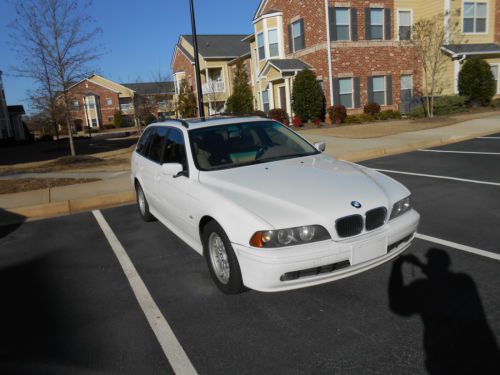 2001 bmw 525it station wagon white with beige leather interior 145765