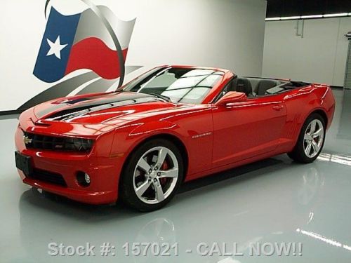 2011 chevy camaro 2ss rs convertible leather hud 13k mi texas direct auto