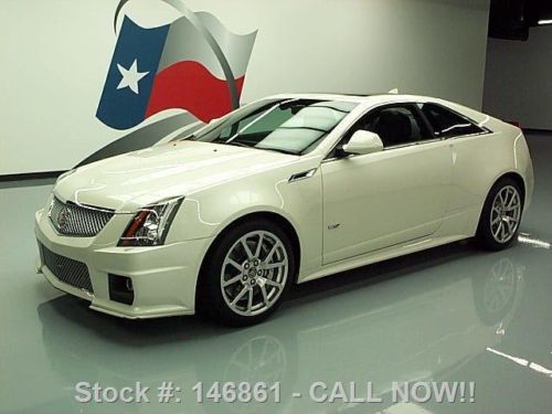 2012 cadillac cts-v coupe supercharged sunroof nav 15k texas direct auto