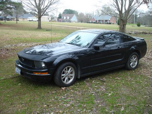 2007 ford mustang black leather auto needs engine v-6 as-is needs repair