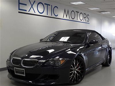 2007 bmw m6 convertible!! smg nav heated-sts heads-up comfort-access 22-whls pdc