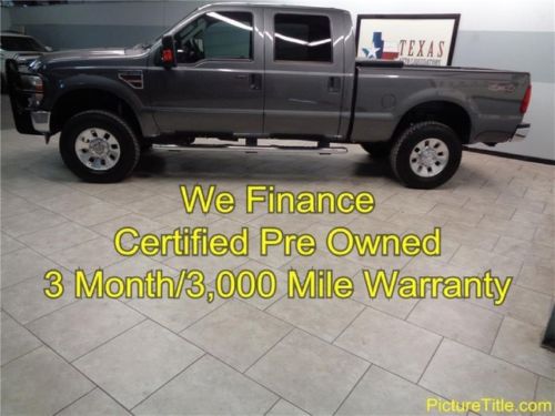 08 f250 lariat 4x4 diesel crew cab certified warranty we finance texas