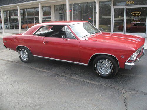 1966 chevrolet chevelle regal red 327 4 speed buckets console