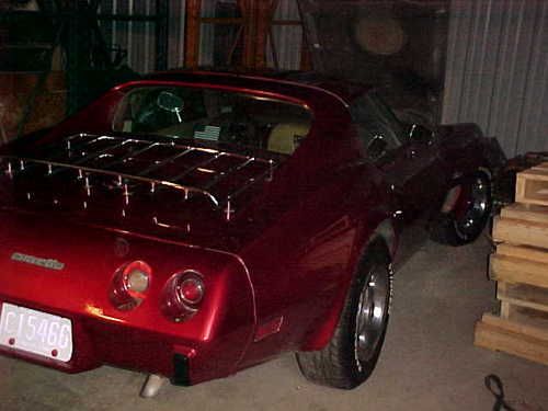 1975 chevrolet corvette  stingray  t tops  rally wheels