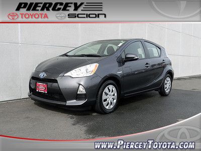 Certified prius c two hatchback 4d gray automatic cvt fwd abs (4-wheel) hybrid